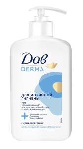 Гель для интимной гигиены Дав Derma женский с пантенолом и молочной кислотой 280мл