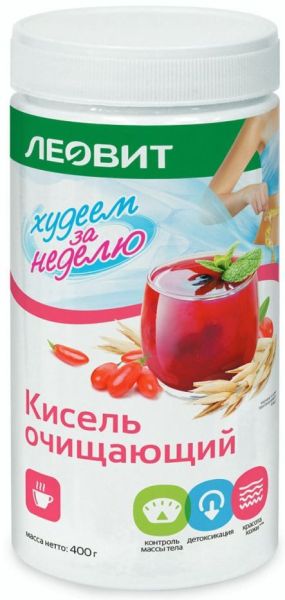 Кисель очищающий леовит банка, 400 г фотография