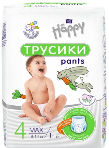 Изображение товара Трусики Bella Happy Maxi 8-14кг 1шт Трусики Bella Happy Maxi 8-14кг 1шт фотография