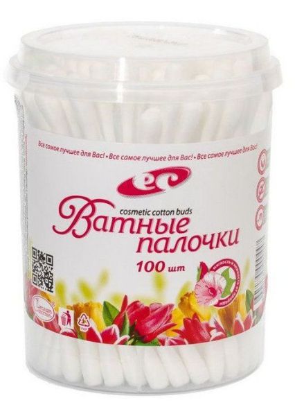 Ватные палочки EC 100шт фотография